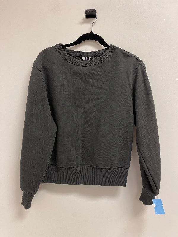 Best Men's Pullover HoodiesSweatshirt Crewneck By Uniqlo In Grey, Size: L