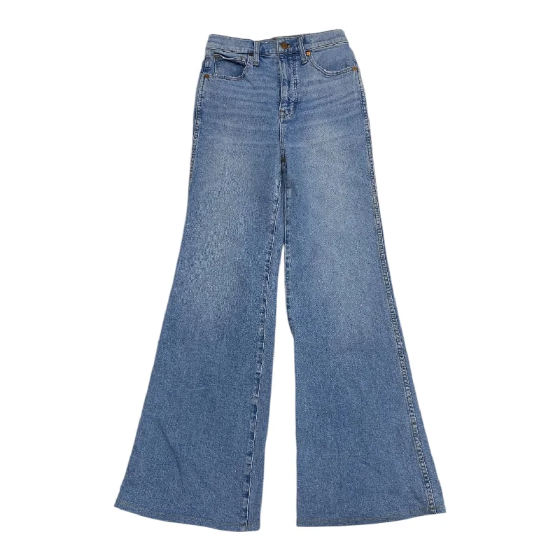 Rip and Tear Men's JeansJeans Wide Leg By Madewell In Blue Denim, Size:0
