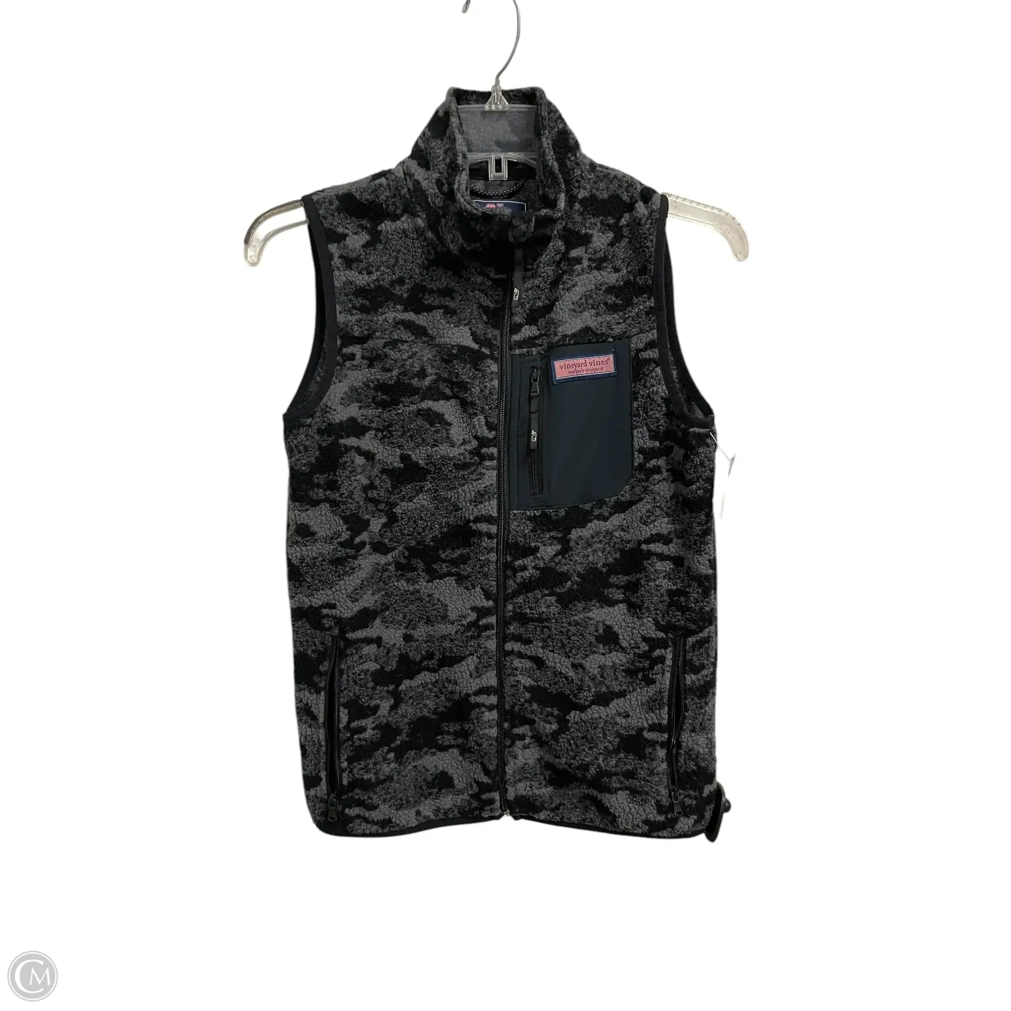 Luxurious Men's Cashmere CoatsVest Fleece By Vineyard Vines In Black, Size: M