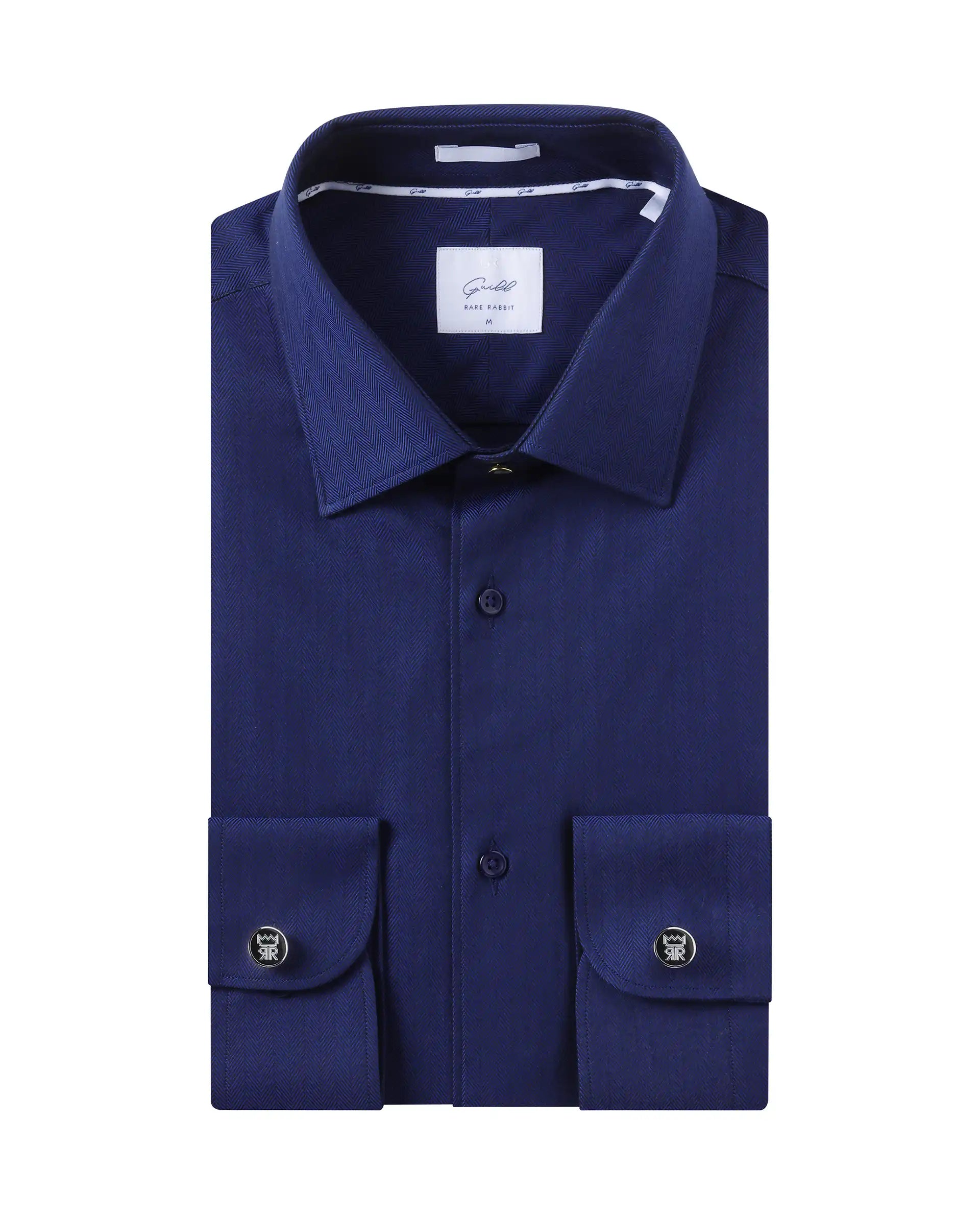 Men's Slim-Fit Shirts for a Flattering ShapeRare Rabbit Men Fargo Dark Navy Cotton Fabric Full Sleeve Regular Fit Solid Formal Shirt Men's Slim-Fit Shirts for a Flattering ShapeRare Rabbit Men Fargo Dark Navy Cotton Fabric Full Sleeve Regular Fit Solid Formal Shirt