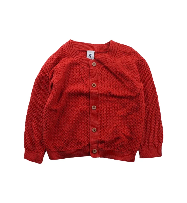 Men's Sweaters with Fold-Over CuffsPetit Bateau Cardigan 12-18M