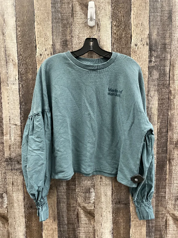 Men's Hoodies with Water-Repellent FabricSweatshirt Crewneck By Zara In Green, Size: M Men's Hoodies with Water-Repellent FabricSweatshirt Crewneck By Zara In Green, Size: M