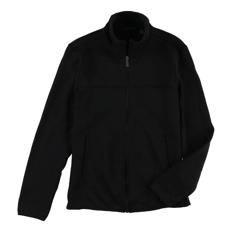 Men's Sweaters with SnapsPerry Ellis Mens LS Cardigan Sweater, Black, Medium