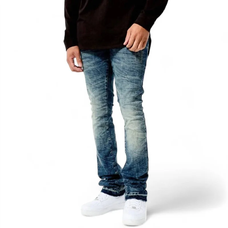 Workwear Men's JeansMen's Martin Stacked Woodstock Denim Jean In Studio Blue