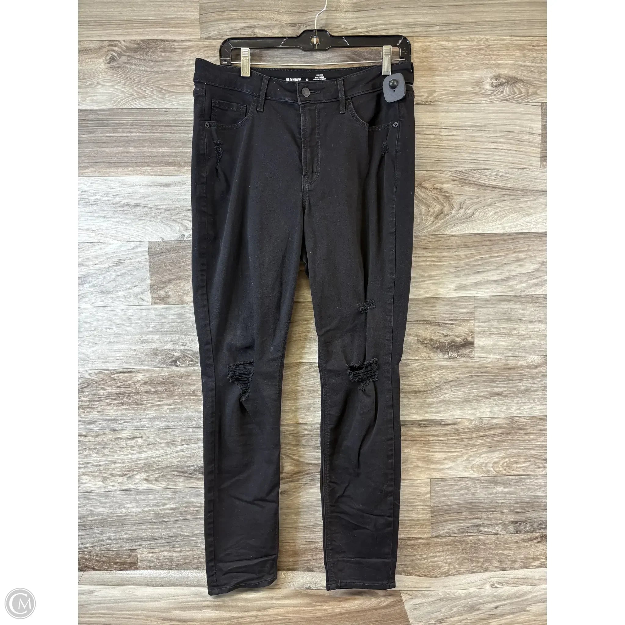 Designer Skinny Men's JeansJeans Skinny By Old Navy In Black, Size: 12