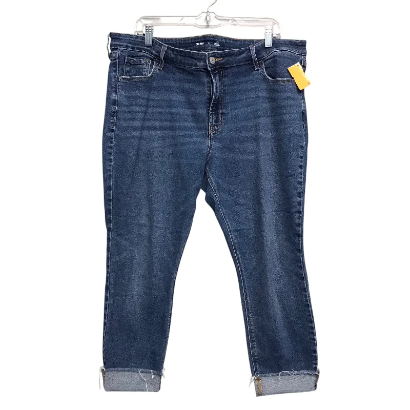 Elegant Men's JeansJeans Skinny By Old Navy In Blue Denim, Size:18