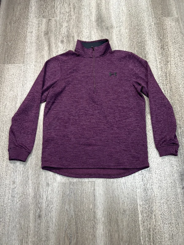 Essential Men's Sports HoodiesAthletic Sweatshirt Collar By Under Armour In Purple & Red, Size: Sp Essential Men's Sports HoodiesAthletic Sweatshirt Collar By Under Armour In Purple & Red, Size: Sp