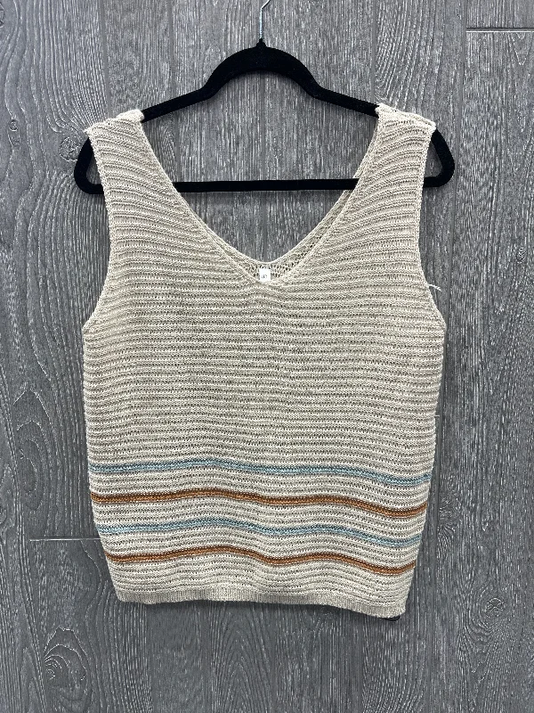 Men's Coats for WorkVest Sweater By Clothes Mentor In Multi-colored, Size: L