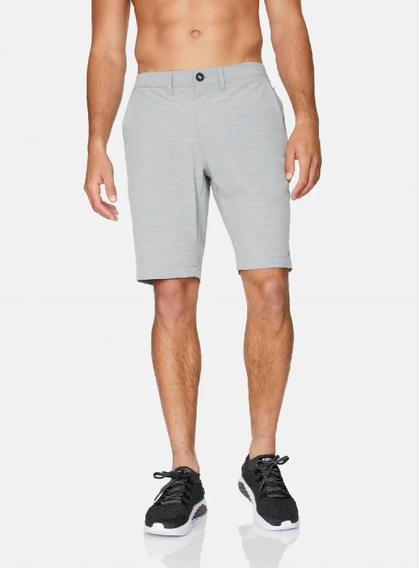 Work-Ready Men's Cargo and Utility ShortsBanks Hybrid Short In Silver