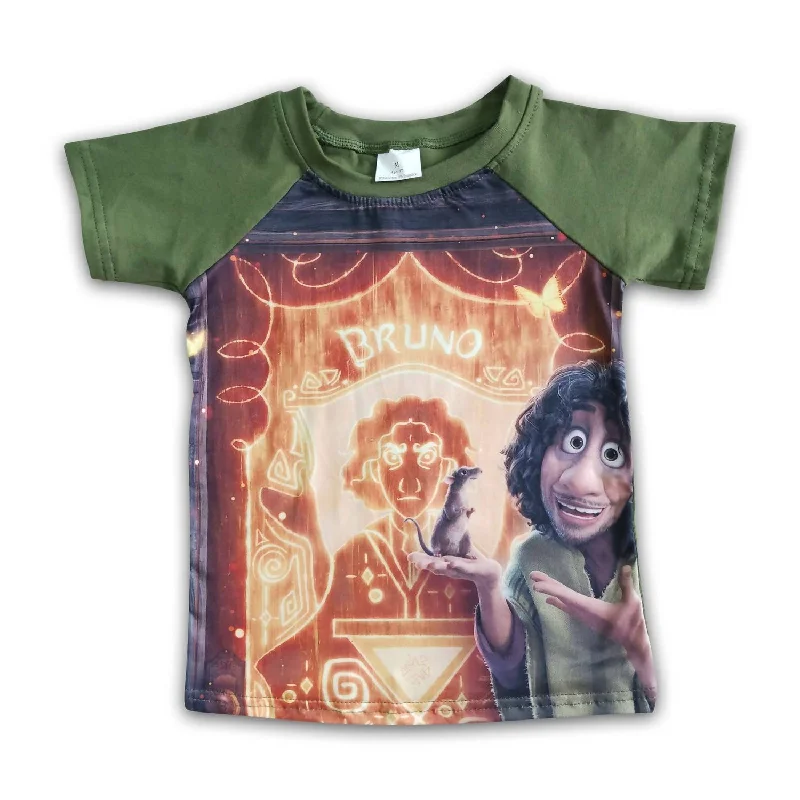 Men's Bold-Color Shirts for a Statement PieceBoy's We Don't Talk About Bruno Shirt In Green Men's Bold-Color Shirts for a Statement PieceBoy's We Don't Talk About Bruno Shirt In Green