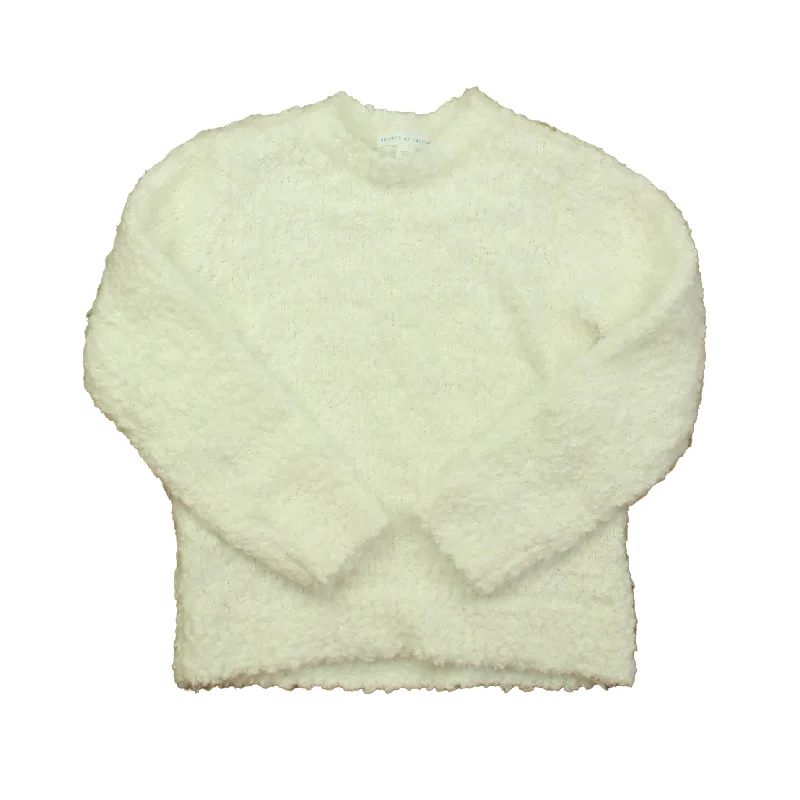 Men's Sweaters with Mock-Neck DesignsRockets Of Awesome Girls White Sweater