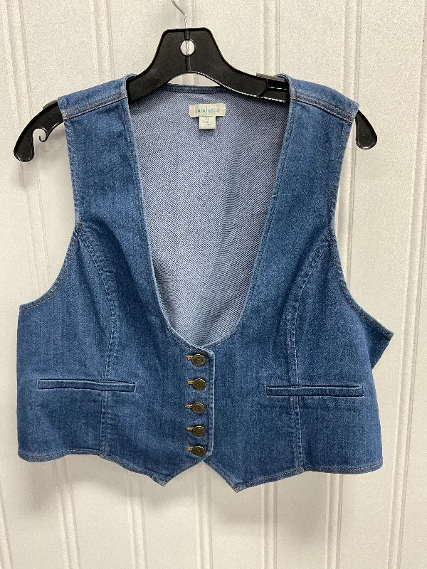 Men's Coats with ZippersVest Other By Sundance In Blue Denim, Size:Xl