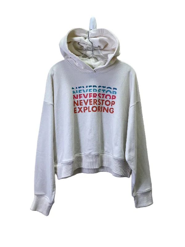 Men's Hoodies for SpringAthletic Sweatshirt Hoodie By The North Face In Ivory, Size: L Men's Hoodies for SpringAthletic Sweatshirt Hoodie By The North Face In Ivory, Size: L
