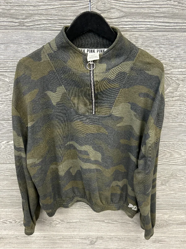 Men's Hoodies with Appliqué DetailsSweatshirt Collar By Pink In Green, Size: M