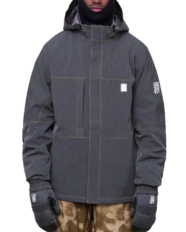 Men's Coats for Running686 Men's Dojo Snow Jacket - Black Denim