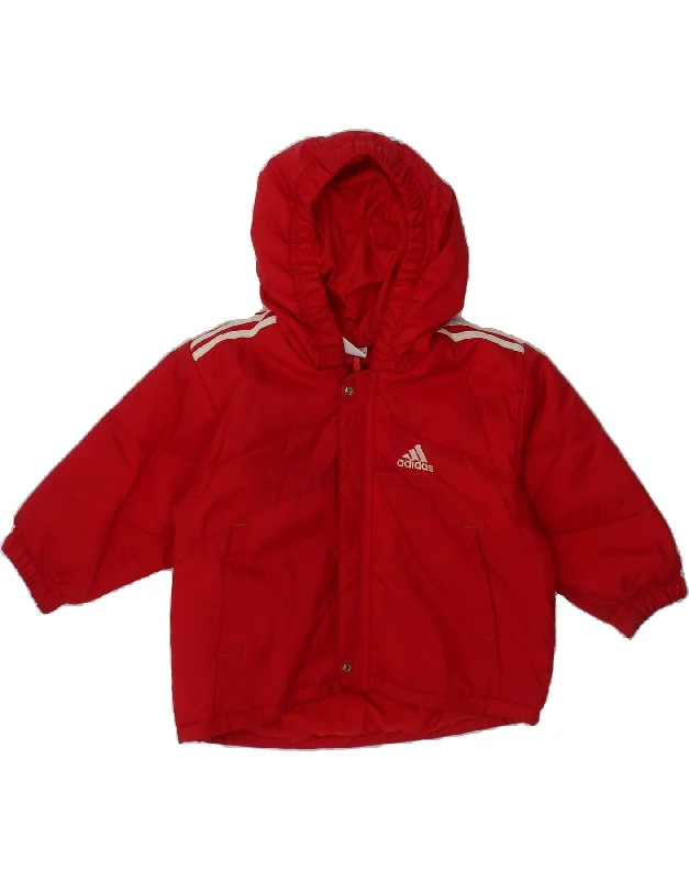 Men's Coats for WalkingADIDAS Baby Boys Hooded Padded Jacket 6-9 Months Red Polyamide Men's Coats for WalkingADIDAS Baby Boys Hooded Padded Jacket 6-9 Months Red Polyamide