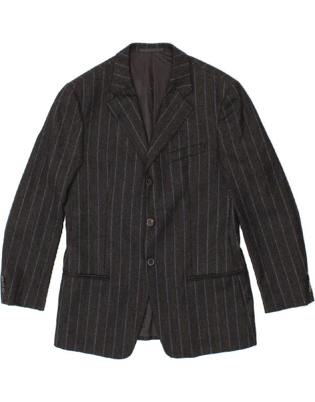 Lightweight Men's WindbreakersARMANI COLLEZIONI Mens 3 Button Blazer Jacket IT 50 Large Grey Pinstripe Lightweight Men's WindbreakersARMANI COLLEZIONI Mens 3 Button Blazer Jacket IT 50 Large Grey Pinstripe