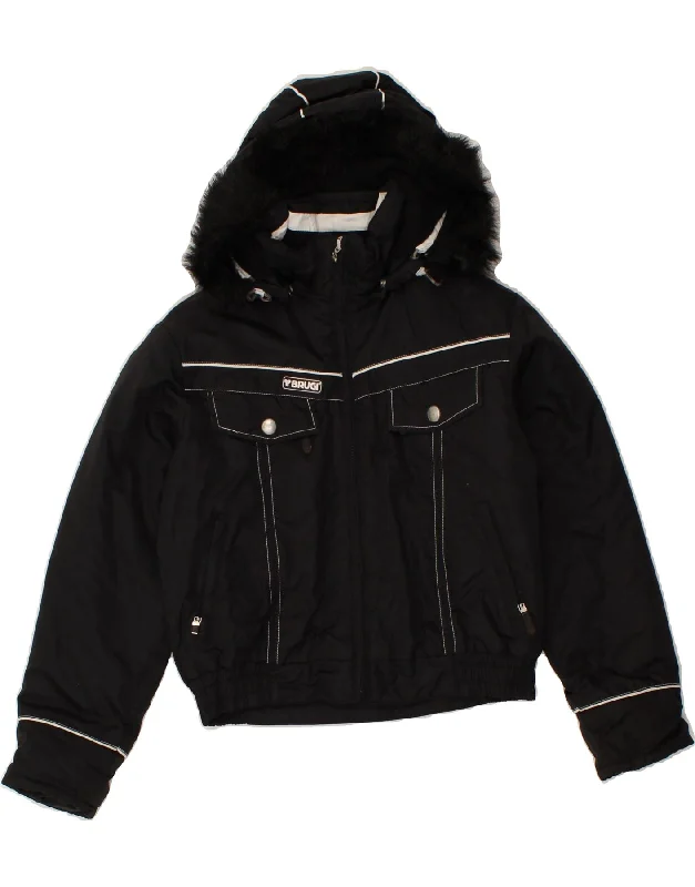 Men's Coats Made in the USABRUGI Girls Hooded Windbreaker Jacket 10-11 Years Black Polyester Men's Coats Made in the USABRUGI Girls Hooded Windbreaker Jacket 10-11 Years Black Polyester