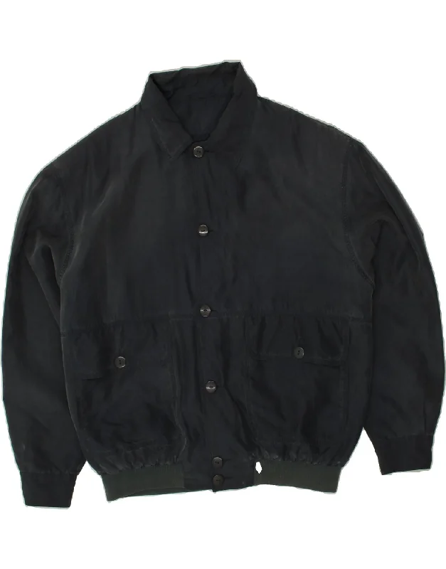 Men's Coats with Water-Repellent FabricBRUGI Mens Bomber Jacket UK 46 3XL Navy Blue Cotton Men's Coats with Water-Repellent FabricBRUGI Mens Bomber Jacket UK 46 3XL Navy Blue Cotton