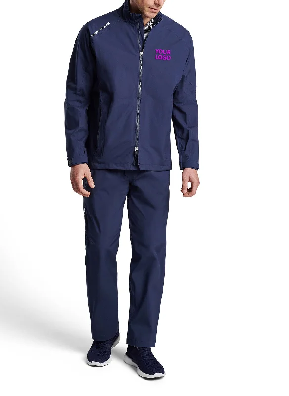 Men's Coats with Military InfluencePeter Millar Rain Walker Custom Jackets, Navy