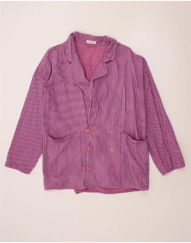 Designer Men's OvercoatsESPRIT Mens Double Breasted Blazer Jacket UK 38 Medium Pink Striped Cotton Designer Men's OvercoatsESPRIT Mens Double Breasted Blazer Jacket UK 38 Medium Pink Striped Cotton