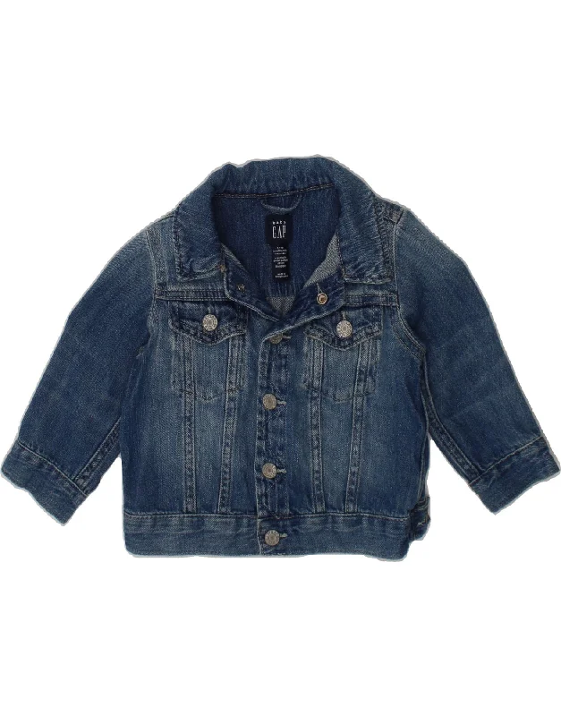 Men's Coats with Chest PocketsGAP Baby Boys Denim Jacket 12-18 Months Blue Cotton