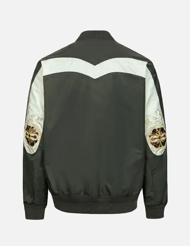 Men's Coats with Quick-Dry FabricKamon Brocade Daicock Insert Relax Fit Bomber Jacket