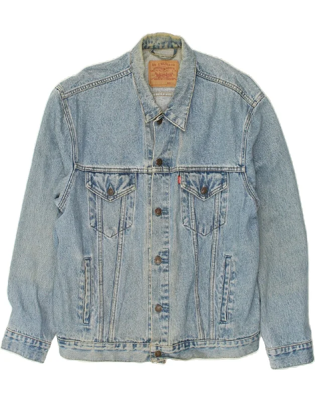 Men's Coats for Mild WeatherLEVI'S Mens Denim Jacket UK 44 2XL Blue Cotton