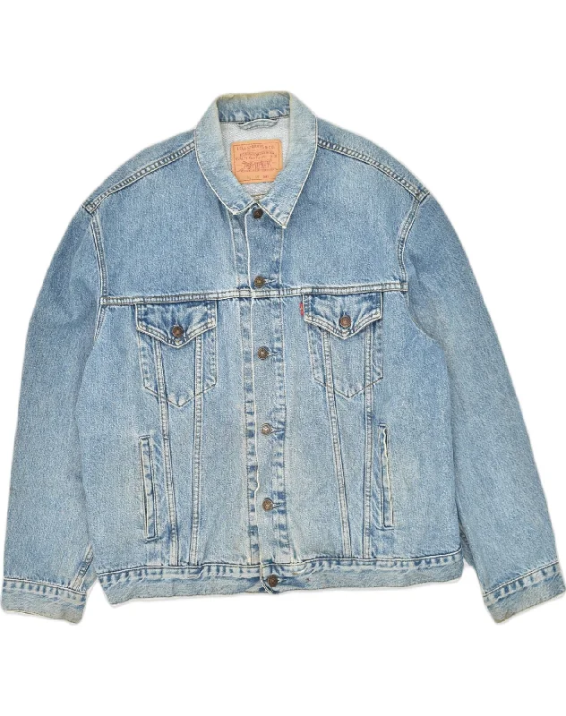 Men's Coats for Short MenLEVI'S Mens Denim Jacket UK 44 2XL Blue Cotton