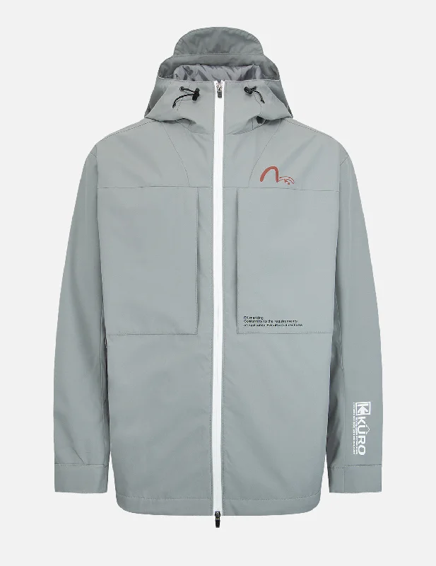 Men's Coats with Slim FitsLogo Print Windbreaker Jacket