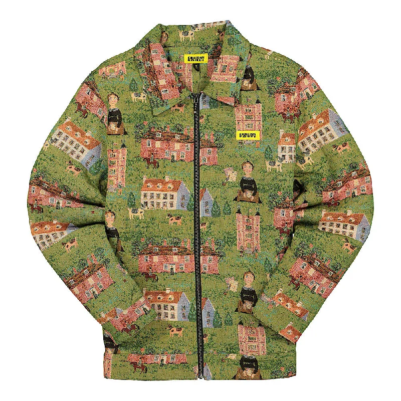 Men's Coats with Removable LiningsWoven Tapestry Jacket