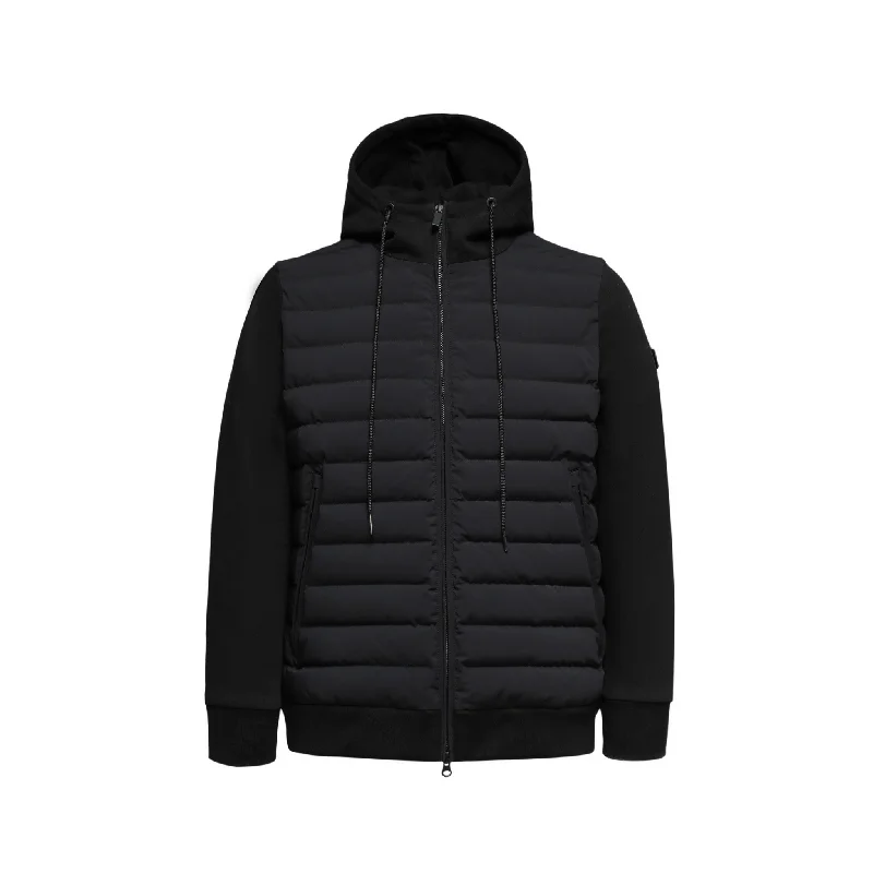 Men's Coats with HoodsMen's Plush Down Jacket in Black