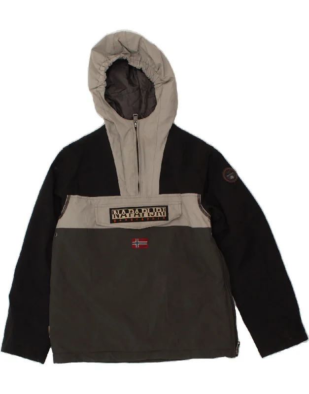 Men's Coats for City WearNAPAPIJRI Boys Graphic Hooded Anorak Jacket 11-12 Years Grey Colourblock Men's Coats for City WearNAPAPIJRI Boys Graphic Hooded Anorak Jacket 11-12 Years Grey Colourblock