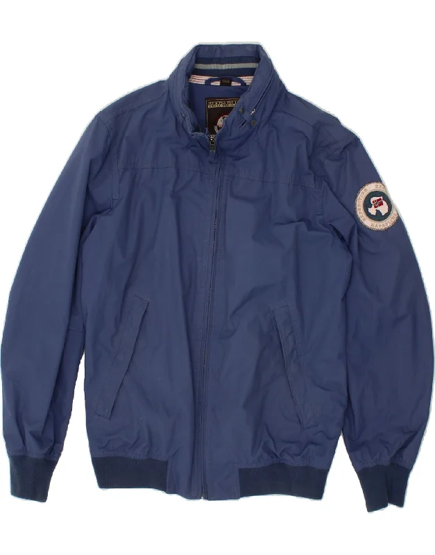 Cool Men's Pea CoatsNAPAPIJRI Mens Bomber Jacket UK 42 XL Navy Blue Polyamide