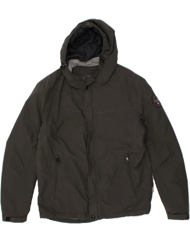 Men's Coats with Patchwork DesignsNAPAPIJRI Mens Regular Fit Hooded Windbreaker Jacket UK 40 Large Khaki Men's Coats with Patchwork DesignsNAPAPIJRI Mens Regular Fit Hooded Windbreaker Jacket UK 40 Large Khaki