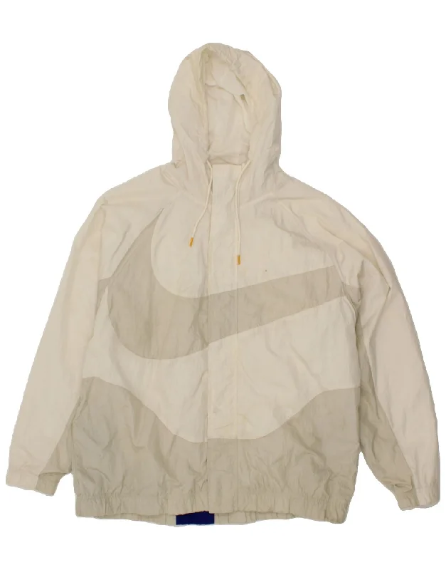 Men's Coats with Belted WaistsNIKE Mens Tall Graphic Hooded Rain Jacket UK 44 2XL Off White Colourblock Men's Coats with Belted WaistsNIKE Mens Tall Graphic Hooded Rain Jacket UK 44 2XL Off White Colourblock