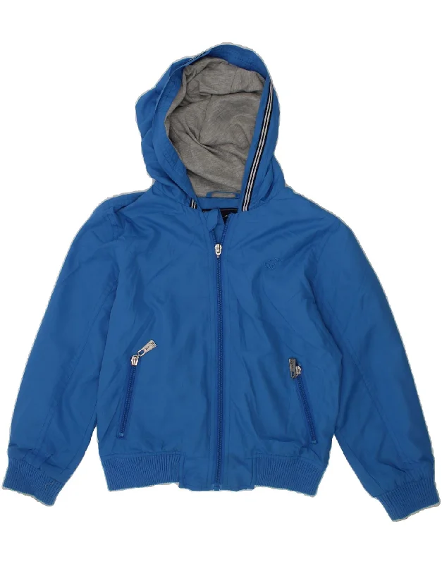 Men's Coats with Relaxed FitsNORTH POLE Girls Hooded Rain Jacket 6-7 Years Blue Polyester