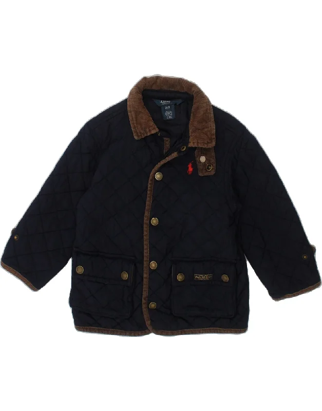 Men's Coats with Reflective StripesPOLO RALPH LAUREN Baby Boys Quilted Jacket 18-24 Months Navy Blue