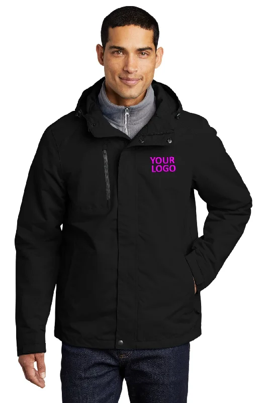 Men's Coats for Tall MenPort Authority All-Conditions Branded Jackets, Black