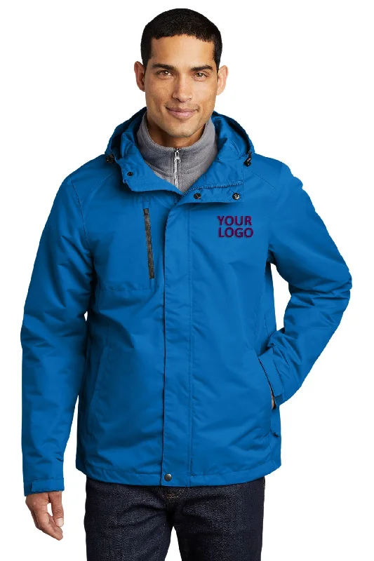 Men's Coats with ZippersPort Authority All-Conditions Branded Jackets, Direct Blue
