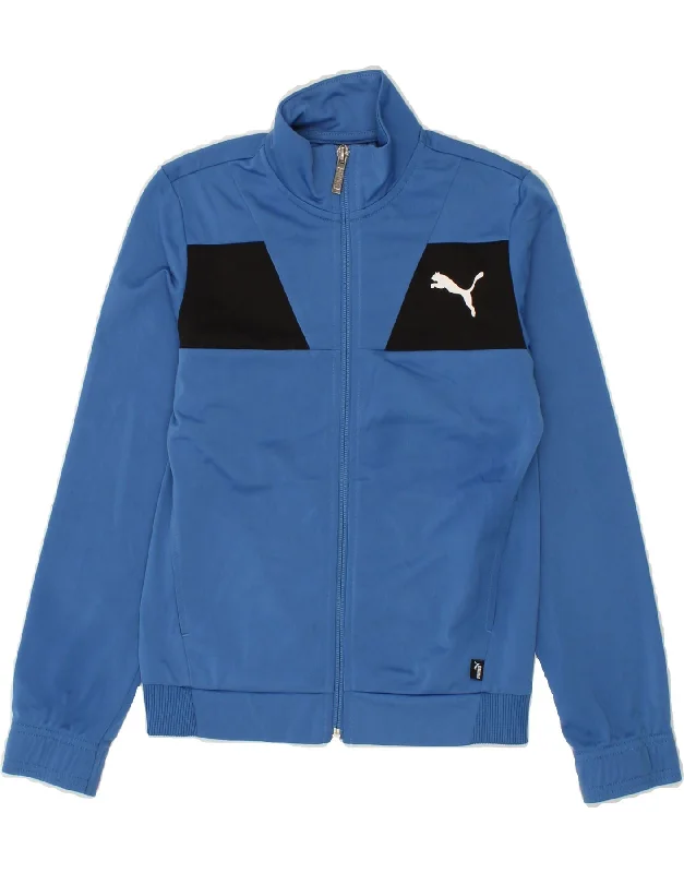 Men's Coats with Reflective StripesPUMA Boys Graphic Tracksuit Top Jacket 9-10 Years Blue Colourblock Men's Coats with Reflective StripesPUMA Boys Graphic Tracksuit Top Jacket 9-10 Years Blue Colourblock