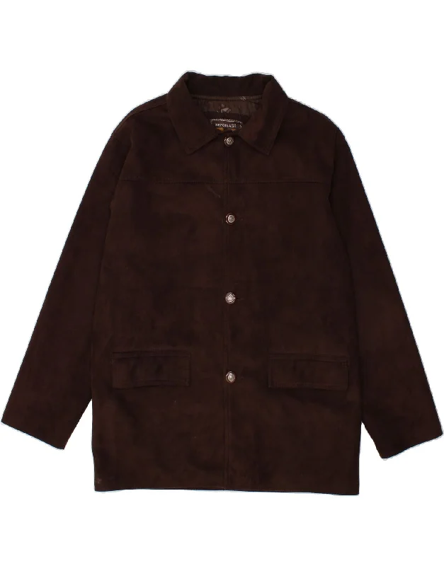 Men's Coats for All SeasonsREPORTAGE Mens Bomber Jacket UK 42 XL Brown Polyester