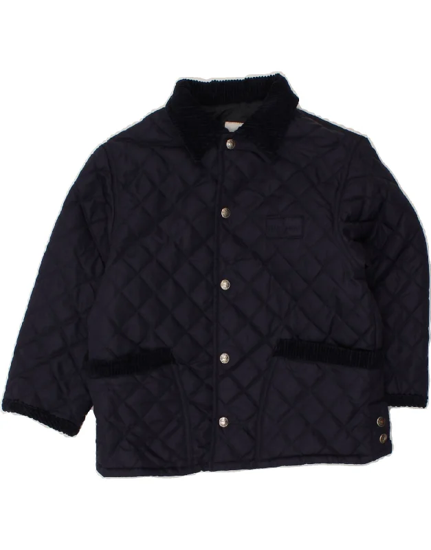 Luxurious Men's Cashmere CoatsTRUSSARDI Boys Quilted Jacket 4-5 Years Navy Blue Polyester Luxurious Men's Cashmere CoatsTRUSSARDI Boys Quilted Jacket 4-5 Years Navy Blue Polyester