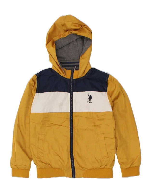 Men's Coats with Relaxed FitsU.S. POLO ASSN. Boys Hooded Reversible Jacket 10-11 Years Medium Yellow Men's Coats with Relaxed FitsU.S. POLO ASSN. Boys Hooded Reversible Jacket 10-11 Years Medium Yellow
