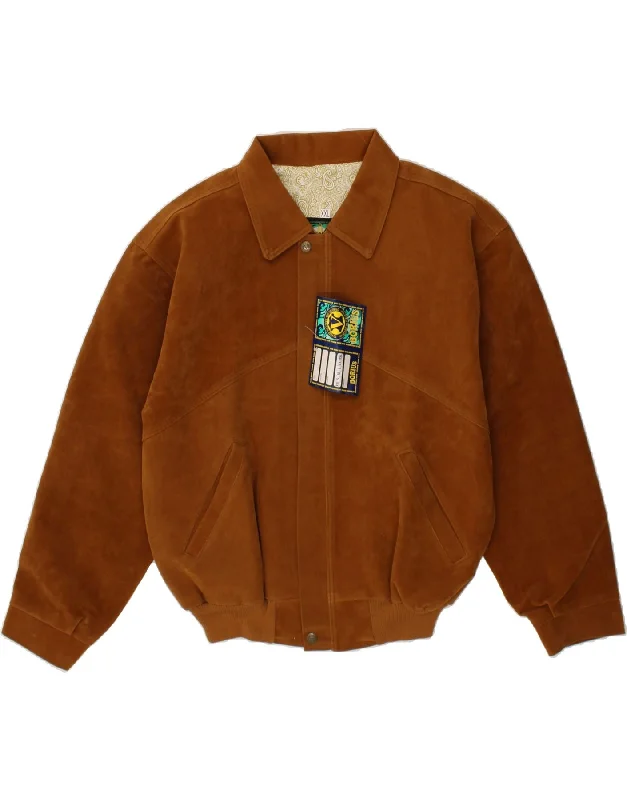 Trendy Men's Anorak JacketsVINTAGE Mens Bomber Jacket UK 44 2XL Brown Cotton