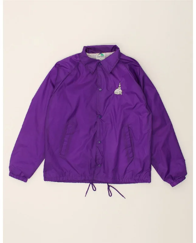 Winter-Ready Men's CoatsVINTAGE Mens Graphic Bomber Jacket UK 38 Medium Purple Nylon Winter-Ready Men's CoatsVINTAGE Mens Graphic Bomber Jacket UK 38 Medium Purple Nylon