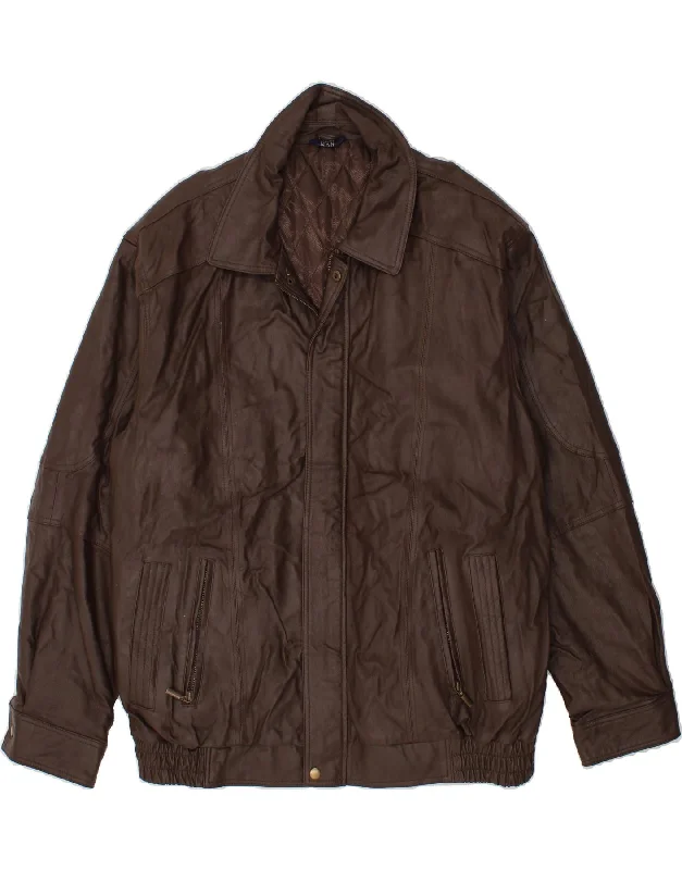 Best Men's Leather CoatsVINTAGE Mens Leather Jacket UK 44 2XL Brown Leather