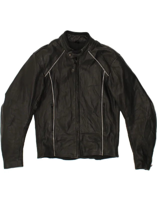 Modern Men's Field JacketsVINTAGE Mens Motorcycle Leather Jacket UK 40 Large Black Leather Modern Men's Field JacketsVINTAGE Mens Motorcycle Leather Jacket UK 40 Large Black Leather